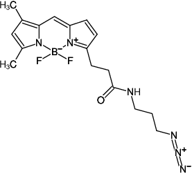 Structural formula of Azide-BDP-FL (Abs/Em = 503/512 nm)