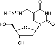 Structural formula of 5-Azidomethyl-2'-deoxyuridine (5-AmdU)