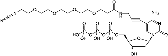 Structural formula of 5-Azido-PEG4-dCTP (5-Azido-PEG4-2'-deoxycytidine-5'-triphosphate, Triethylammonium salt)