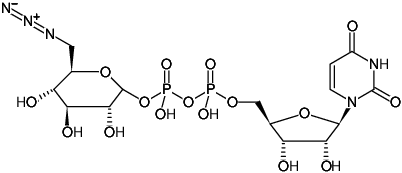 Structural formula of UDP-6-azide-glucose (Sodium salt)