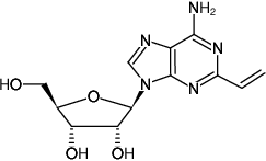 Structural formula of 2-Vinyl-adenosine (2-VA) (2-Ethenyl-adenosine)