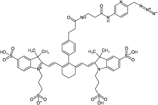 Structural formula of Picolyl-Azide-Cy7 (Abs/Em = 753/775 nm)