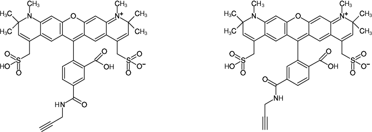 Structural formula of AF594-Alkyne (Abs/Em = 590/617 nm)