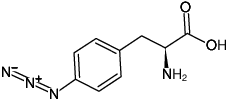 Structural formula of 4-Azido-L-phenylalanine (p-Azido-Phenylalanine)