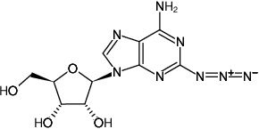 Structural formula of 2-Azido-adenosine (2-Azidoadenosine)