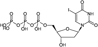 Structural formula of 5-Iodo-dUTP ((5I-dUTP), 5-Iodo-2'-deoxyuridine-5'-triphosphate, Sodium salt)