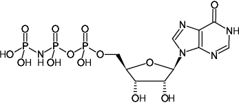 Structural formula of IppNHp ((IMPPNP), Inosine-5'-[(β,γ)-imido]triphosphate, Triethylammonium salt)