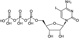 Structural formula of 5-Iodo-CTP ((5I-CTP), 5-Iodo-cytidine-5'-triphosphate, Sodium salt)