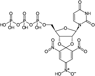 Structural formula of TNP-UTP (2',3'-O-Trinitrophenyl-uridine-5'-triphosphate, Triethylammonium salt)