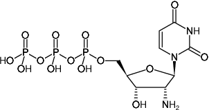 Structural formula of 2'NH2-dUTP (2'-Amino-2'-deoxyuridine-5'-triphosphate, Sodium salt)