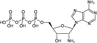 Structural formula of 2'NH2-dATP (2'-Amino-2'-deoxyadenosine-5'-triphosphate, Sodium salt)