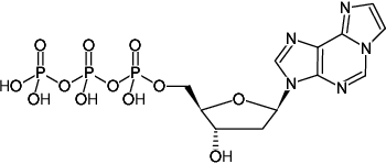 Structural formula of Etheno-dATP (ε-dATP) ((1,N6-Etheno-dATP), 1,N6-Etheno-2'-deoxyadenosine-5'-triphosphate, Sodium salt)