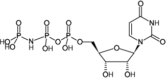 Structural formula of UppNHp - Solid ((UMPPNP), Uridine-5'-[(β,γ)-imido]triphosphate, Sodium salt)