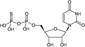 Structural formula of UDPβS (Uridine-5'-(β-thio)-diphosphate, Sodium salt)