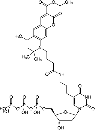 Structural formula of Atto425 NT Labeling Kit (Blue-green fluorescent DNA labeling by nick translation)