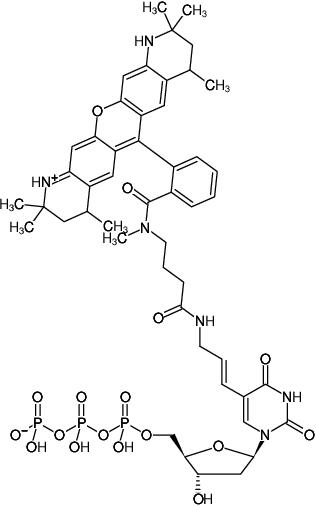 Structural formula of Atto550 NT Labeling Kit (Yellow fluorescent DNA labeling by nick translation)