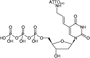 Structural formula of HighFidelity ATTO643 PCR Labeling Kit (Preparation of ATTO643-labeled DNA probes by PCR)