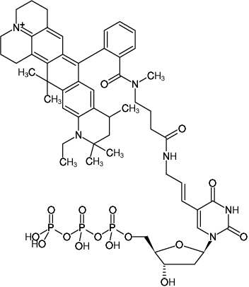 Structural formula of Atto647N NT Labeling Kit (Red fluorescent DNA labeling by nick translation)