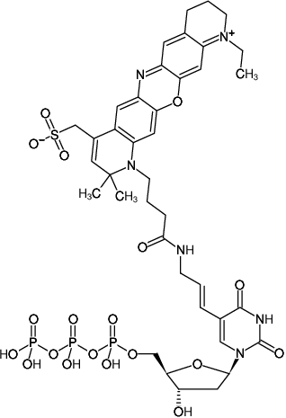 Structural formula of Atto680 NT Labeling Kit (IR-red fluorescent DNA labeling by nick translation)