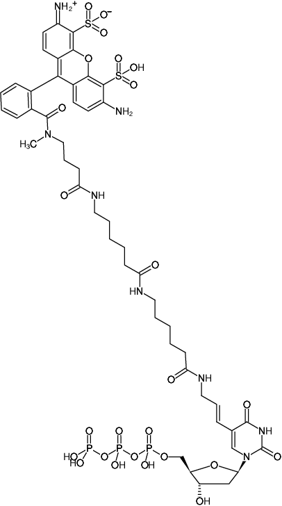 Structural formula of Atto488 NT Labeling Kit (Green fluorescent DNA labeling by nick translation)