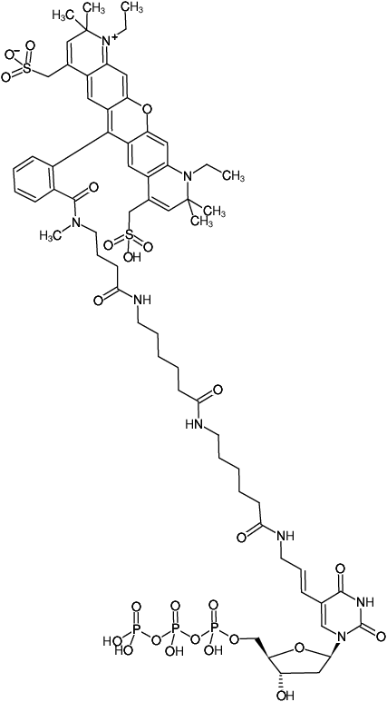 Structural formula of HighFidelity ATTO594 PCR Labeling Kit (Preparation of ATTO594-labeled DNA probes by PCR)