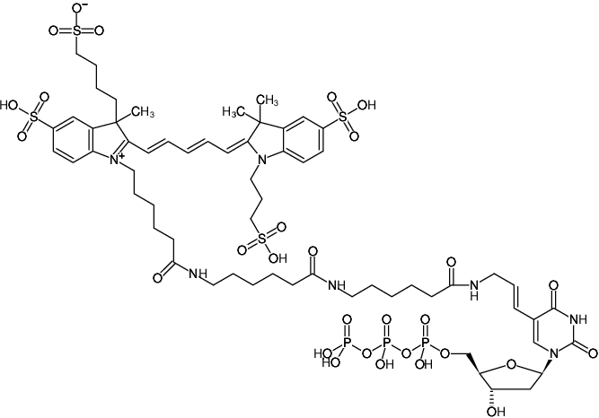 Structural formula of AF647 NT Labeling Kit (Red fluorescent DNA labeling by nick translation)