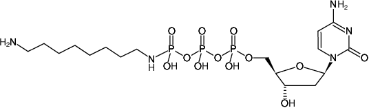 Structural formula of γ-[(8-Aminooctyl)-imido]-dCTP (γ-[(8-Aminooctyl)-imido]-2'-deoxycytidine-5'-triphosphate, Sodium salt)