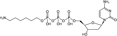 Structural formula of γ-(6-Aminohexyl)-dCTP (γ-(6-Aminohexyl)-2'-deoxycytidine-5'-triphosphate, Triethylammonium salt)