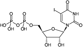 Structural formula of 5-Iodo-UDP ((5I-UDP), 5-Iodo-uridine-5'-diphosphate, Sodium salt)