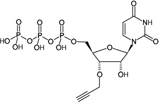 Structural formula of 3'-(O-Propargyl)-UTP (3'-(O-Propargyl)-uridine-5'-triphosphate, Triethylammonium salt)