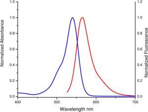 excitation and emission spectrum of 5-TAMRA